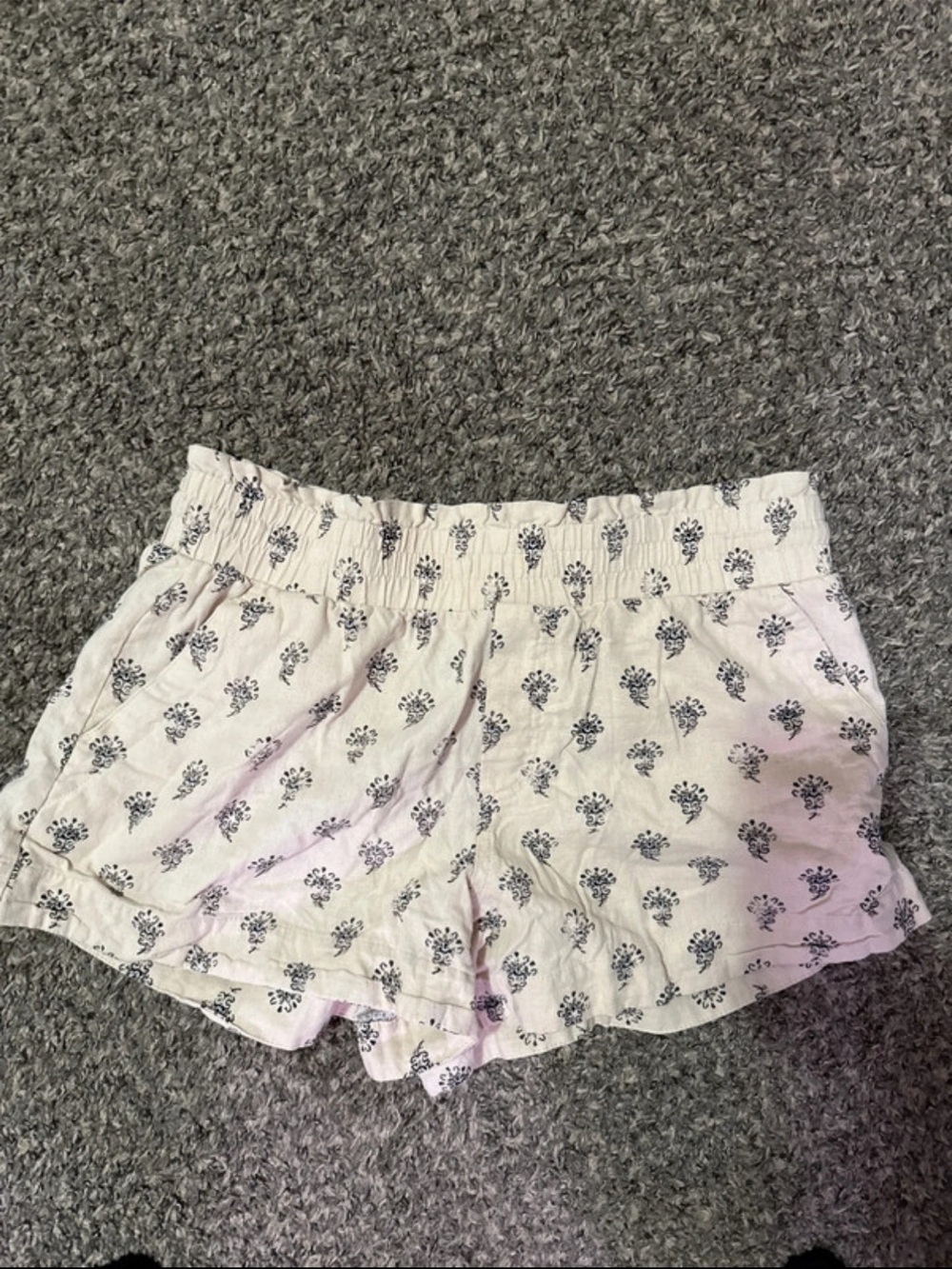 a new day White Floral Cotton Sleep Shorts